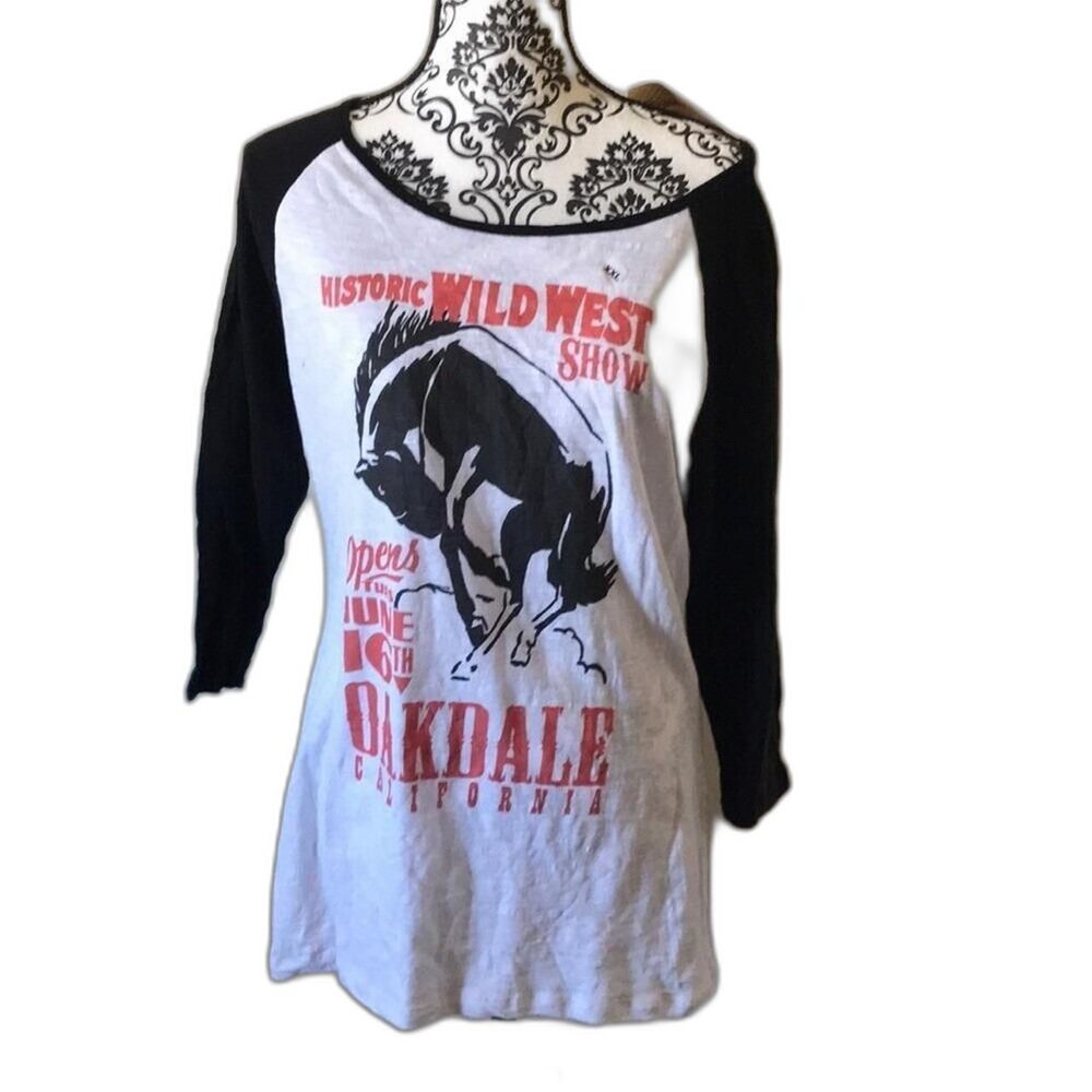 Original cowgirl rodeo shirt Women's Black and White Shirt
